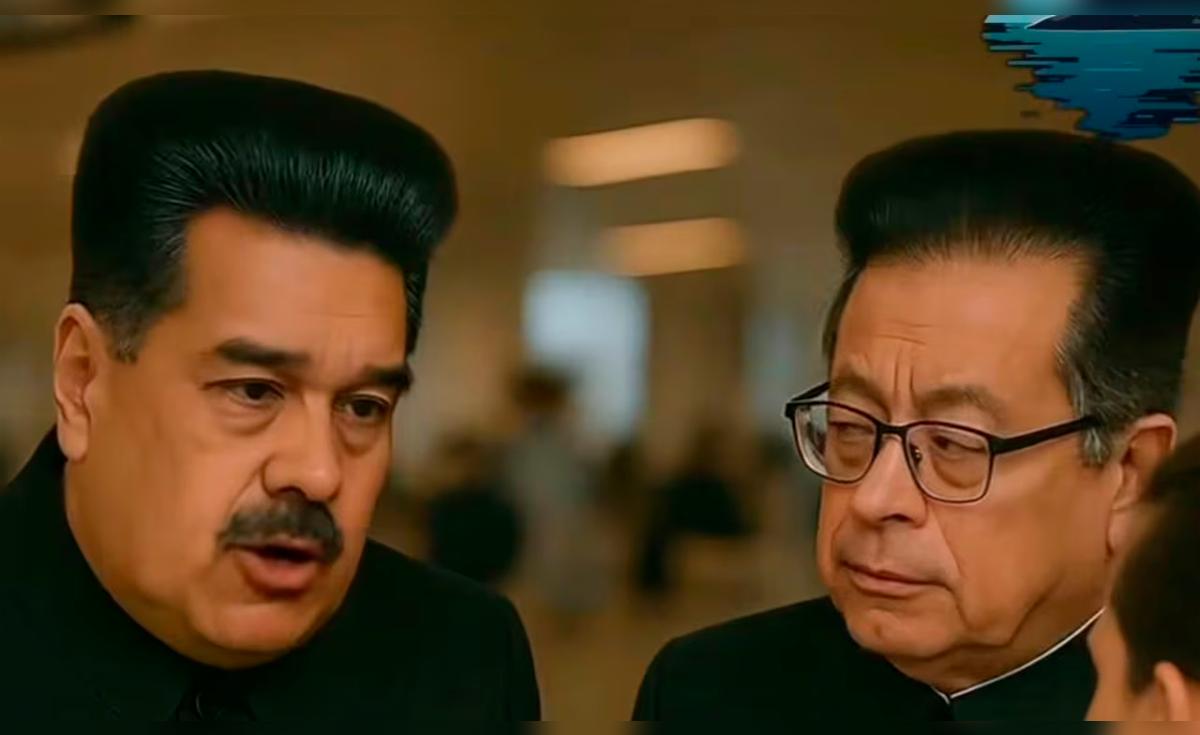 ¡Escándalo! Bukele difunde un video con IA que muestra a Maduro pidiendo ayuda a Kim Jong-Un mientras Petro planea su escape