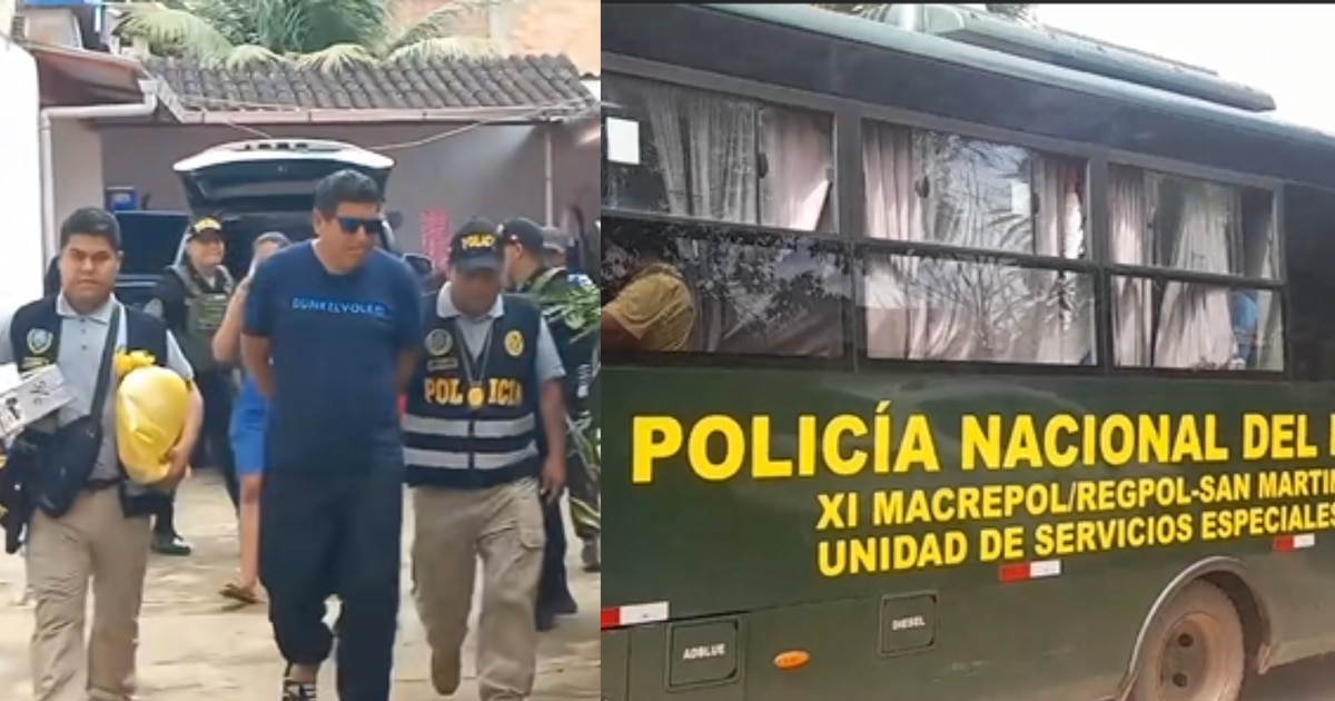 Nueve policías de la PNP arrestados por vínculos con banda ‘Los Piratas’ en Tarapoto