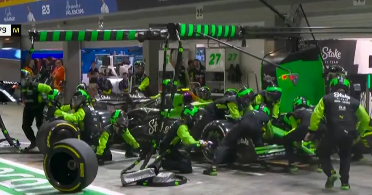 ¡Casi atropellan a mecánico en peligroso incidente en el Gran Premio de Singapur!