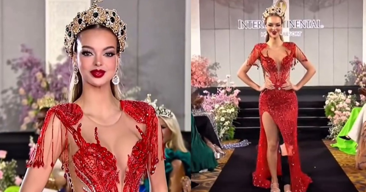 Flavia López participa en Miss Grand International tras accidente, vendada y con apoyo