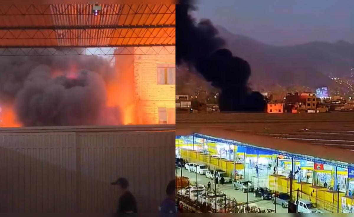 Incendio de gran escala cerca del mercado Unicachi en Comas alarma a la comunidad