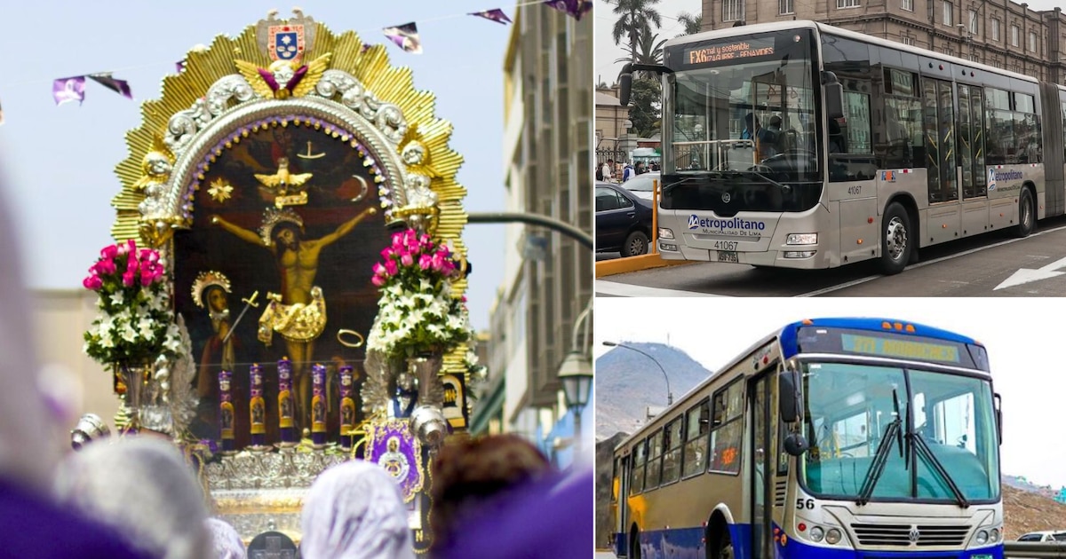 Procesión del Señor de los Milagros modifica rutas y servicios en el Centro de Lima