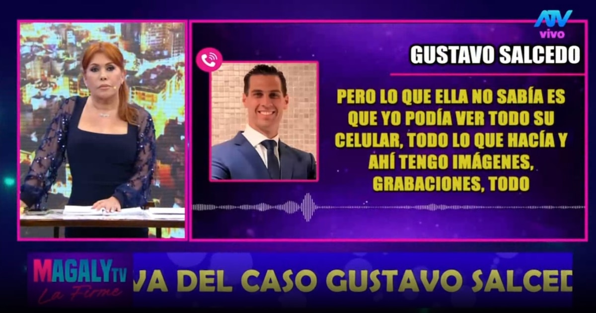 Magaly Medina revela audio de Gustavo Salcedo sobre seguimiento a Maju Mantilla y productor