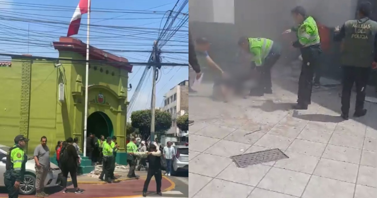 Derrumbe en comisaría de Surquillo causa lesiones a policías de la PNP