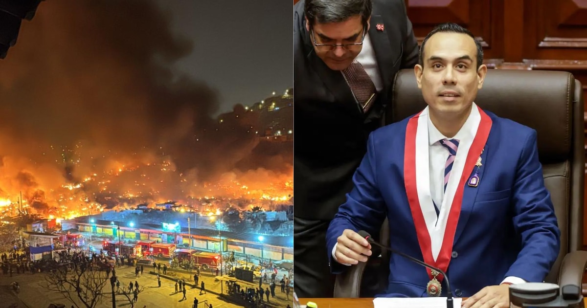 Incendio en San Juan de Miraflores: Presidente José Jerí exige ayuda urgente para afectados