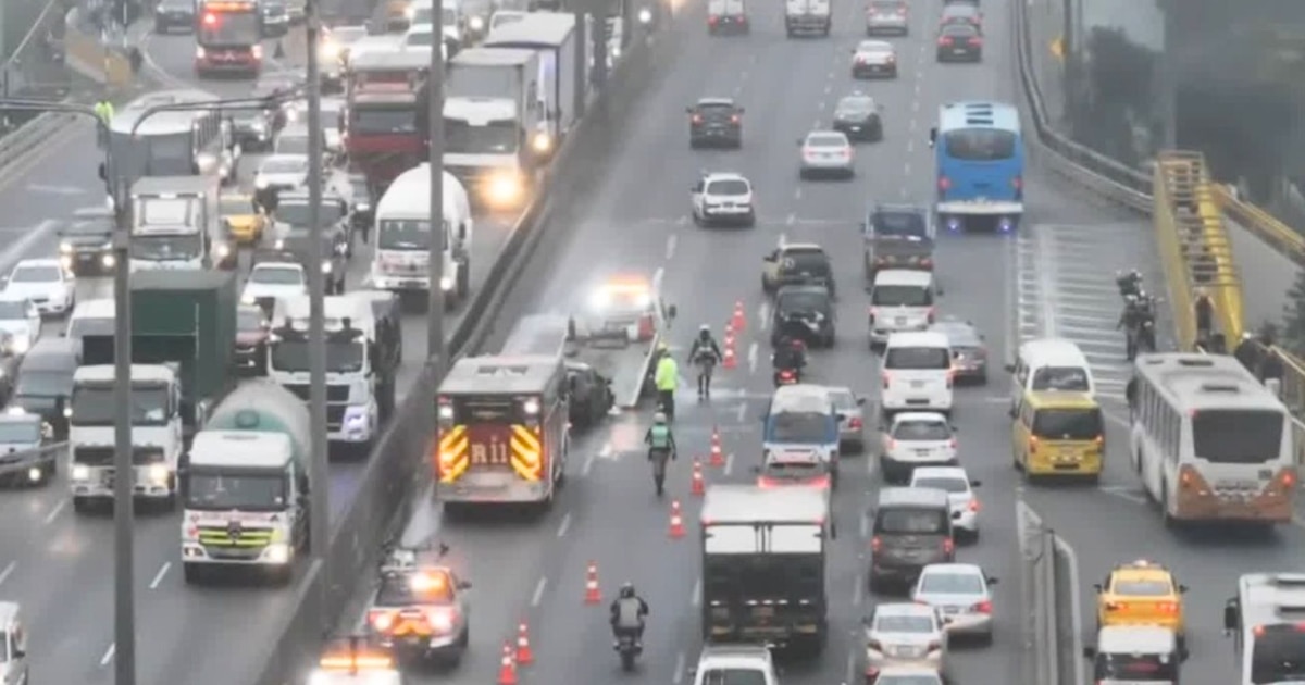 Aumento de tráfico en la Panamericana Sur por accidente en puente Primavera