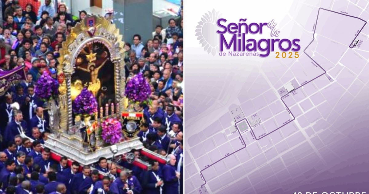 Segunda procesión del Señor de los Milagros en vivo: ruta y ubicación este sábado 18 de octubre