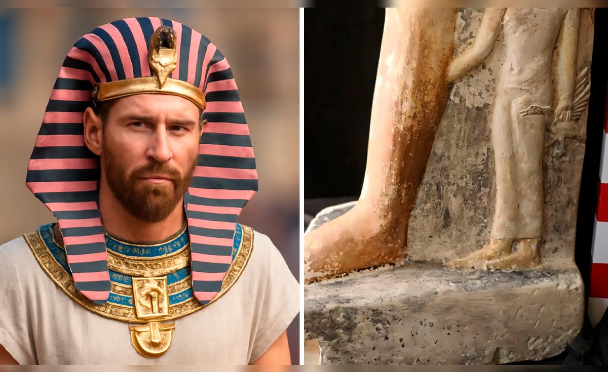 ¡Increíble! Descubren en Egipto una estatua de 4.500 años que parece el ‘Messi’ del Antigu