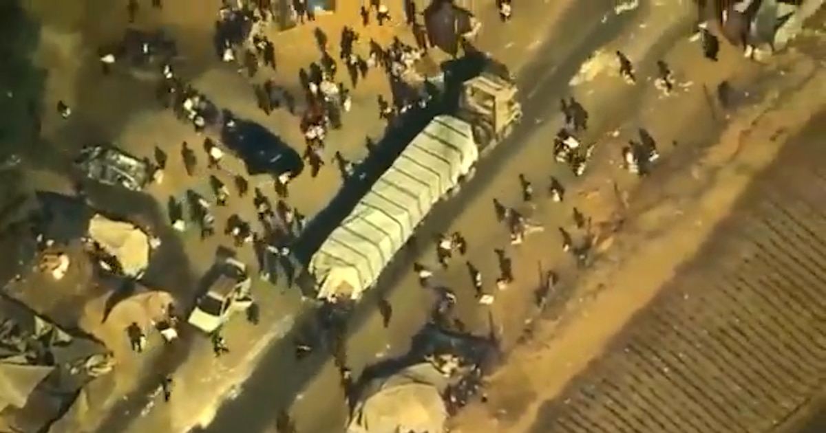 Dron estadounidense capta robo de ayuda humanitaria por parte de Hamas en Gaza