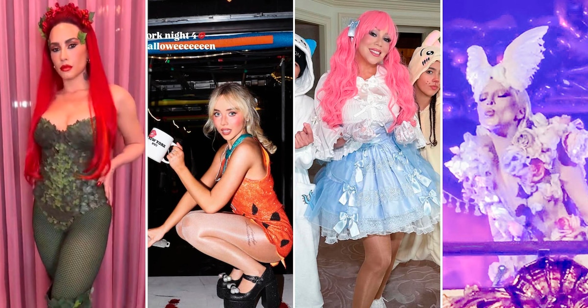 Celebridades deslumbran en Halloween con disfraces impactantes que marcan tendencia y cautivan en redes sociales