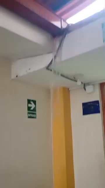 Fuerte lluvia en Cajamarca afecta el centro de salud de Baños del Inca