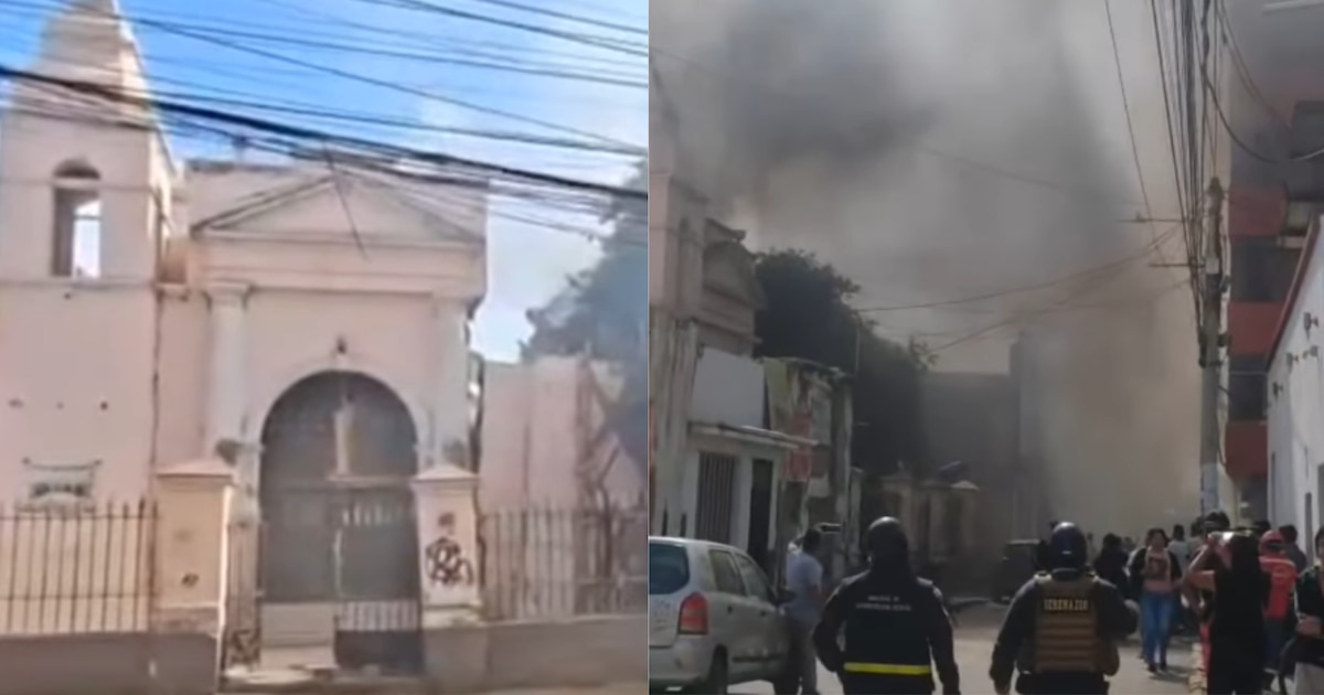 Incendio en Chiclayo amenaza la histórica Capilla La Verónica en ruta del Papa León XIII