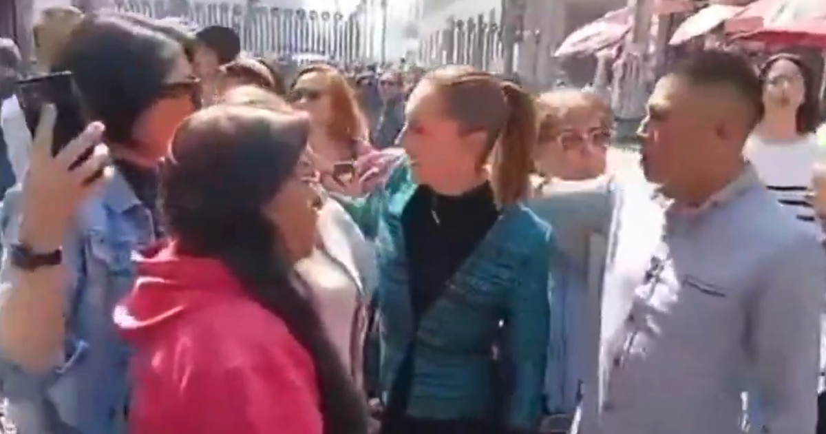 Viral agresión: Hombre acosa y intenta besar a Claudia Sheinbaum en el Centro Histórico de CDMX