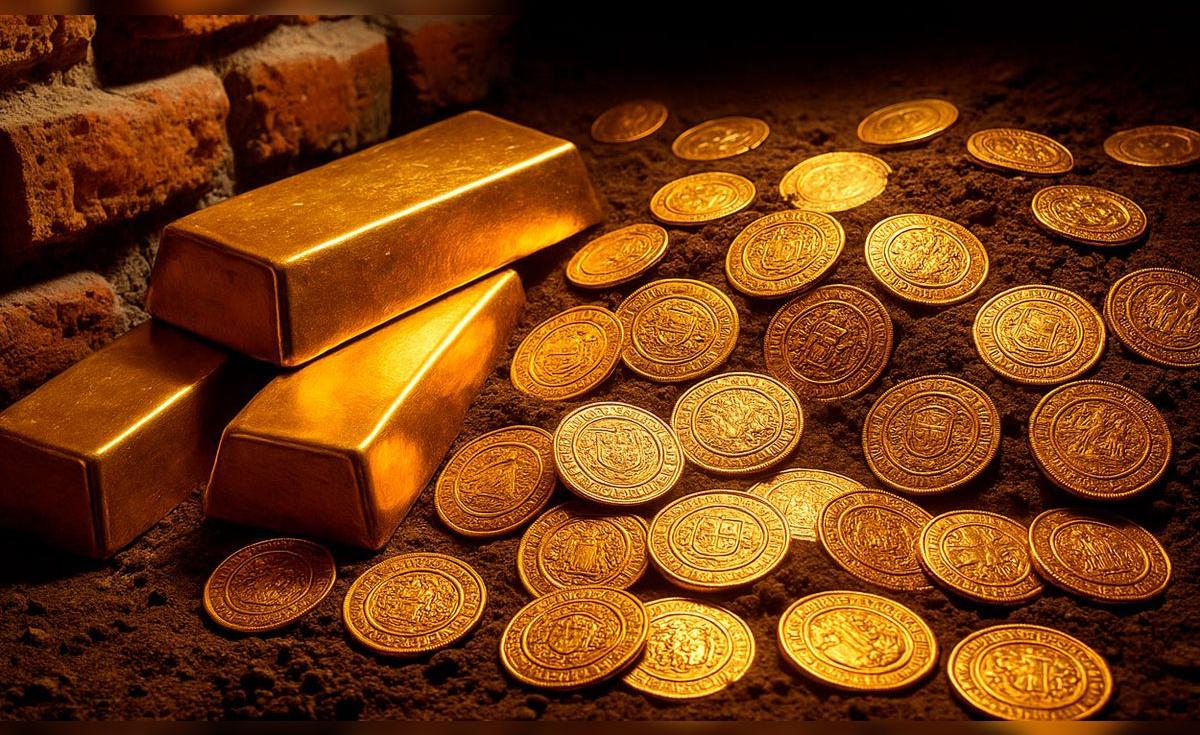 ¡Hombre encuentra oro valorado en 700.000 euros en su jardín y se lo queda tras descartar que sea arqueológico!