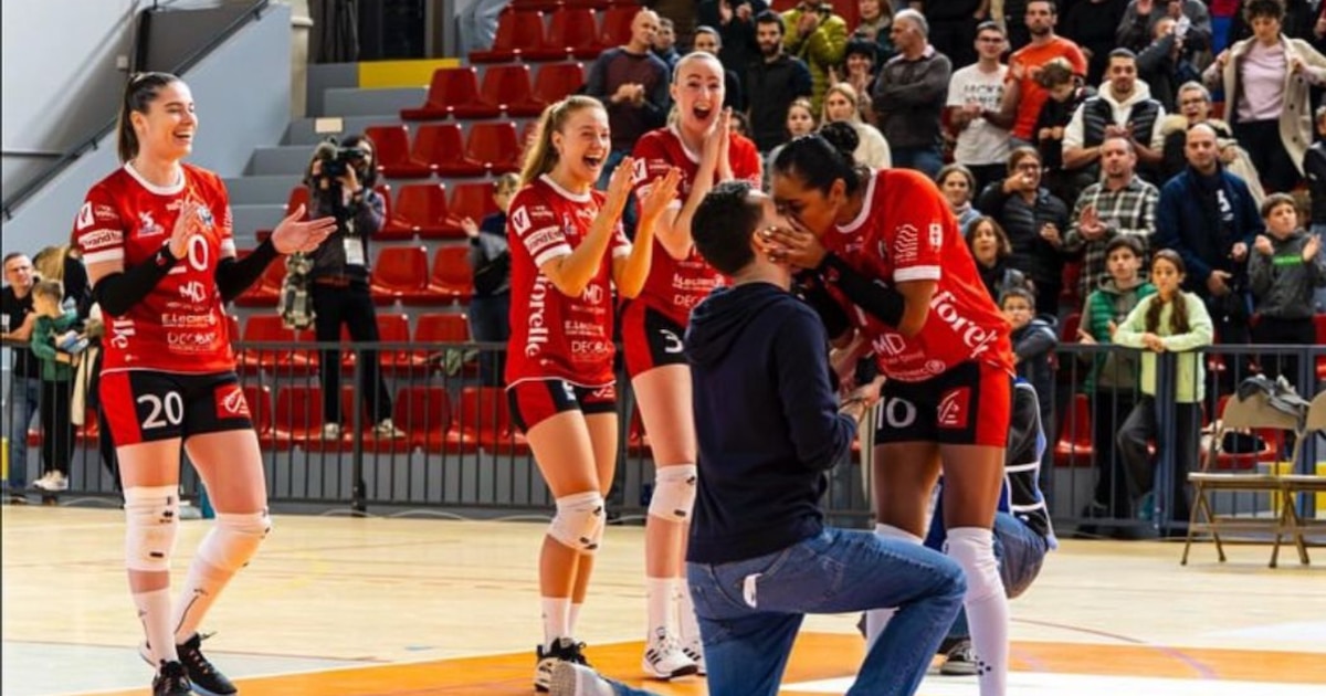 Voleibolista peruana Zoila La Rosa sorprende con emotiva propuesta de matrimonio en pleno partido en Francia
