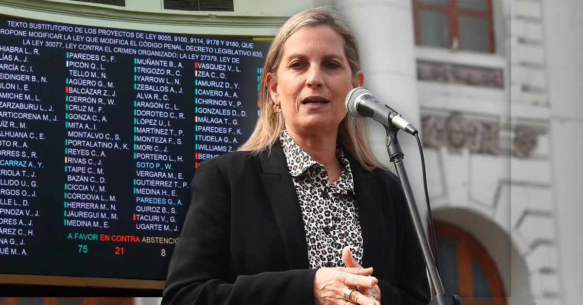 Maricarmen Alva desmiente que Congreso haya aprobado leyes pro delincuencia