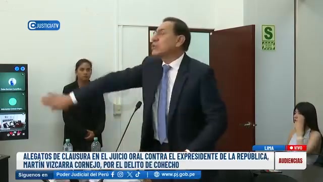 Martín Vizcarra presenta alegato final en juicio por cohecho