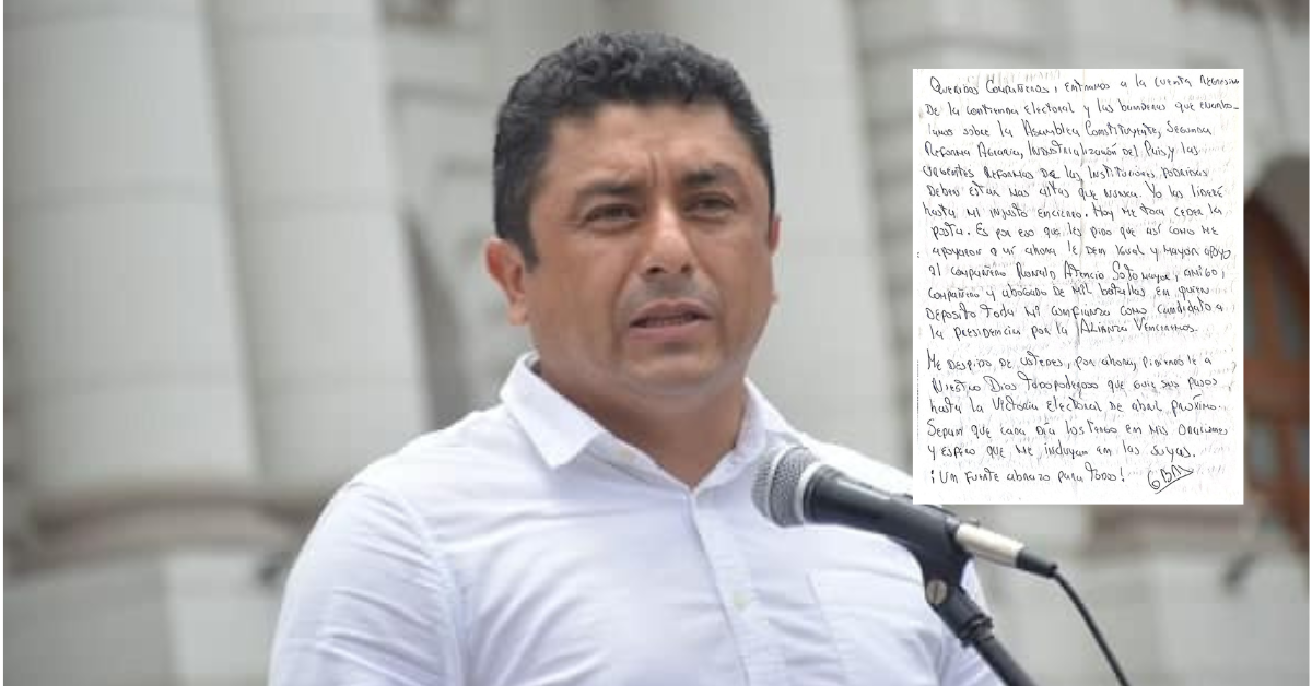 Guillermo Bermejo desde prisión anuncia cambios en su candidatura para 2026