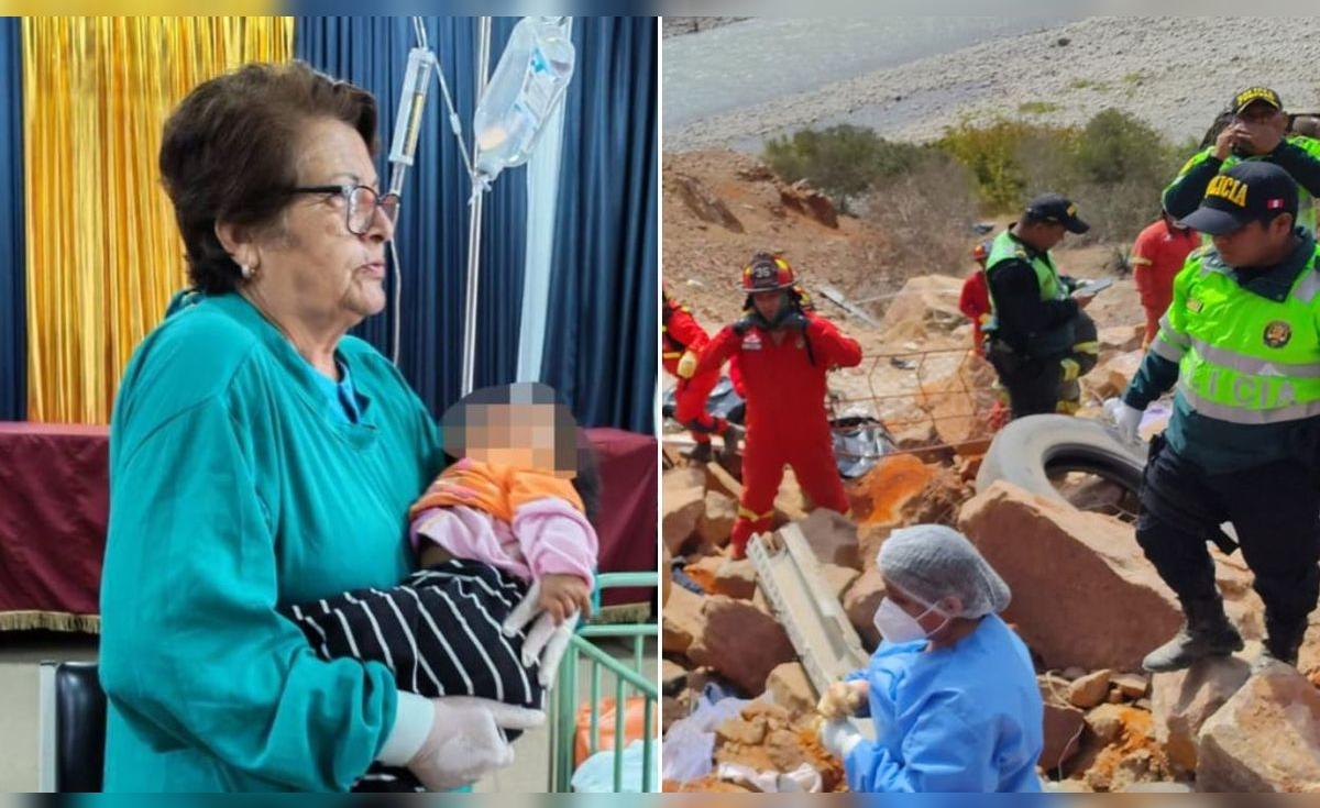 Bebé de 8 meses y niño de 4 años sobreviven a caída de bus en Ocoña, Arequipa