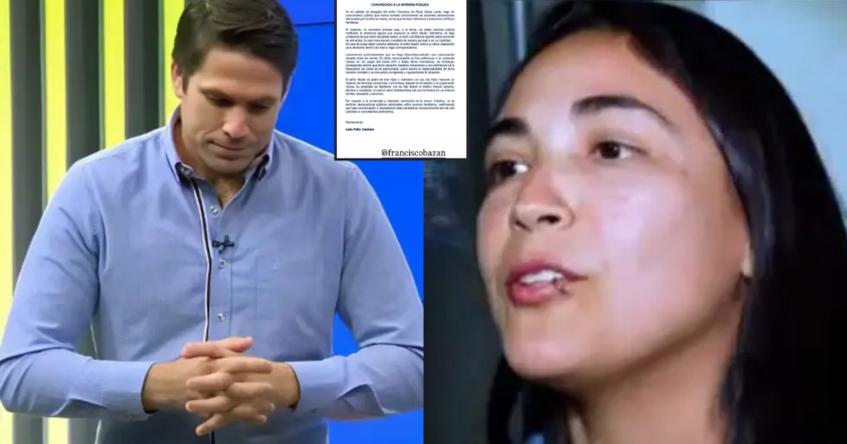 Abogada de Paco Bazán confirma que Melissa Linares cumple puntualmente con la pensión de alimentos