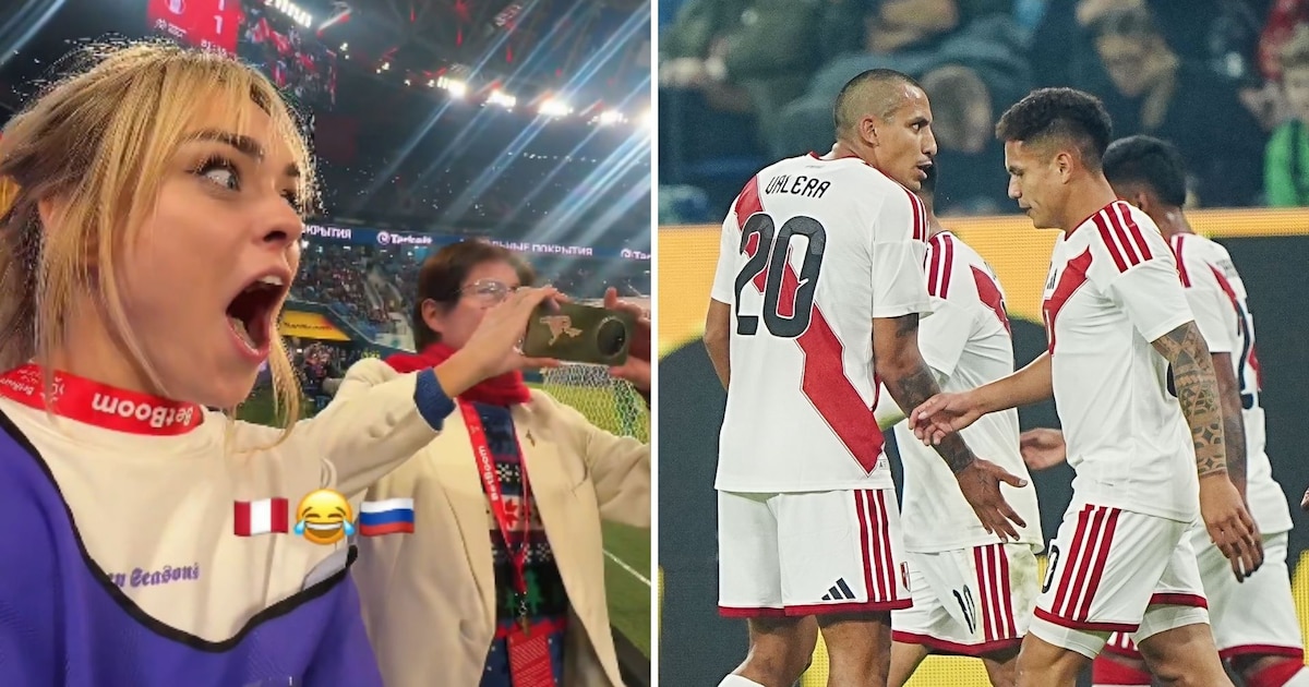 Hincha rusa celebra gol de Alex Valera con narración en vivo del Perú vs Rusia