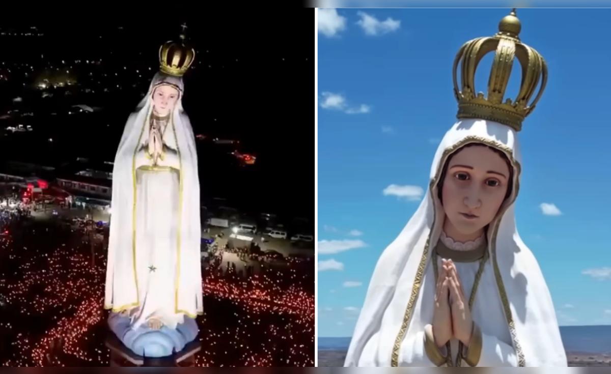 Brasil revela la estatua más grande del mundo de la Virgen de Fátima en una histórica inauguración