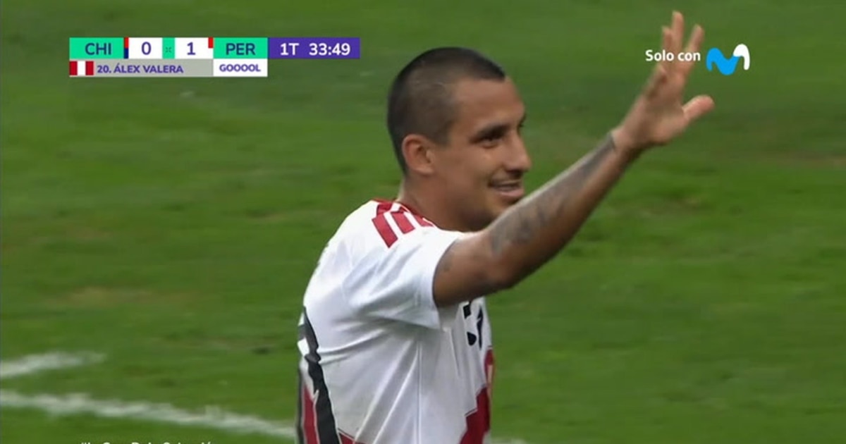Alex Valera anota golazo con remate cruzado en Perú vs Chile por fecha FIFA 2025