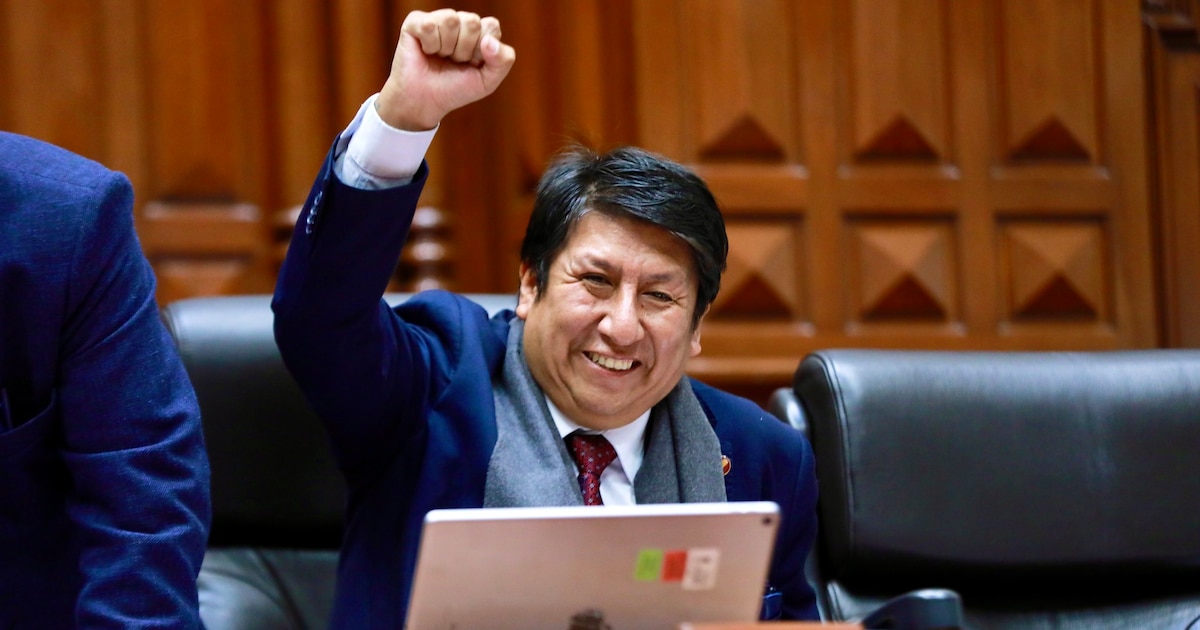 Congresistas respaldan mayoritariamente la moción de censura contra Waldemar Cerrón en Perú Libre