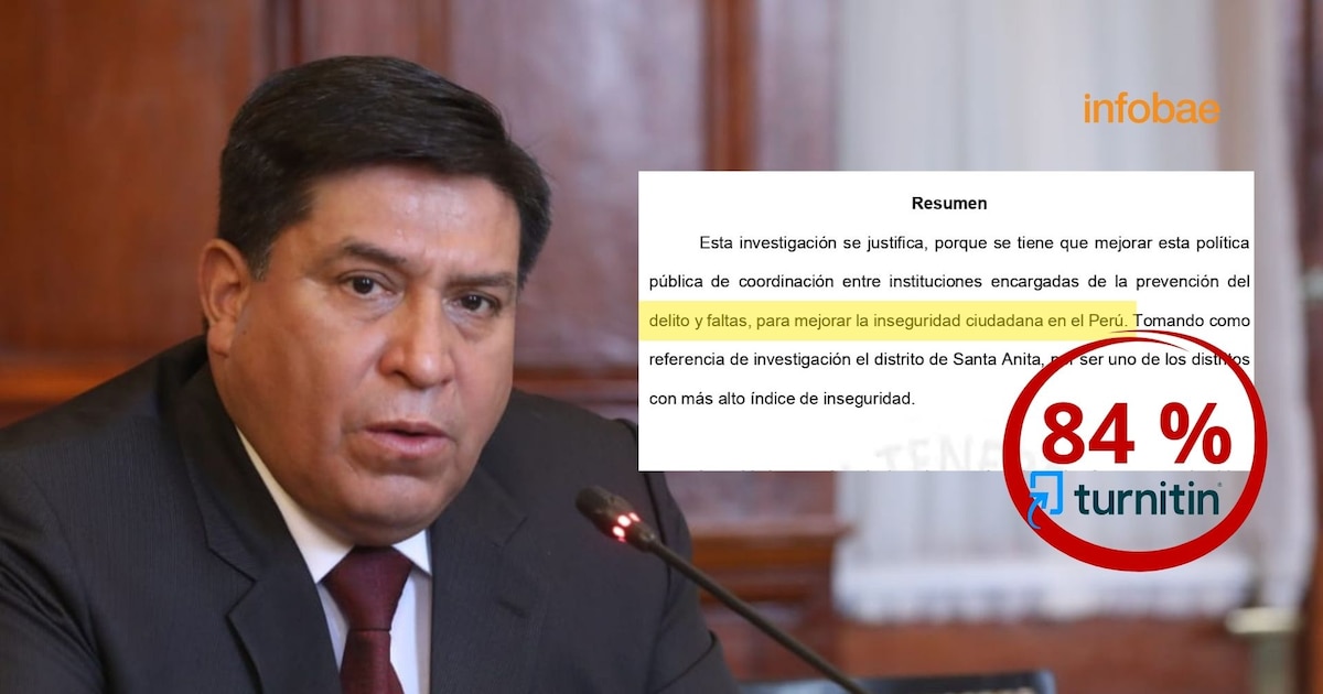 Vicente Tiburcio, ministro del Interior, desarrolló tesis para reducir la inseguridad ciudadana