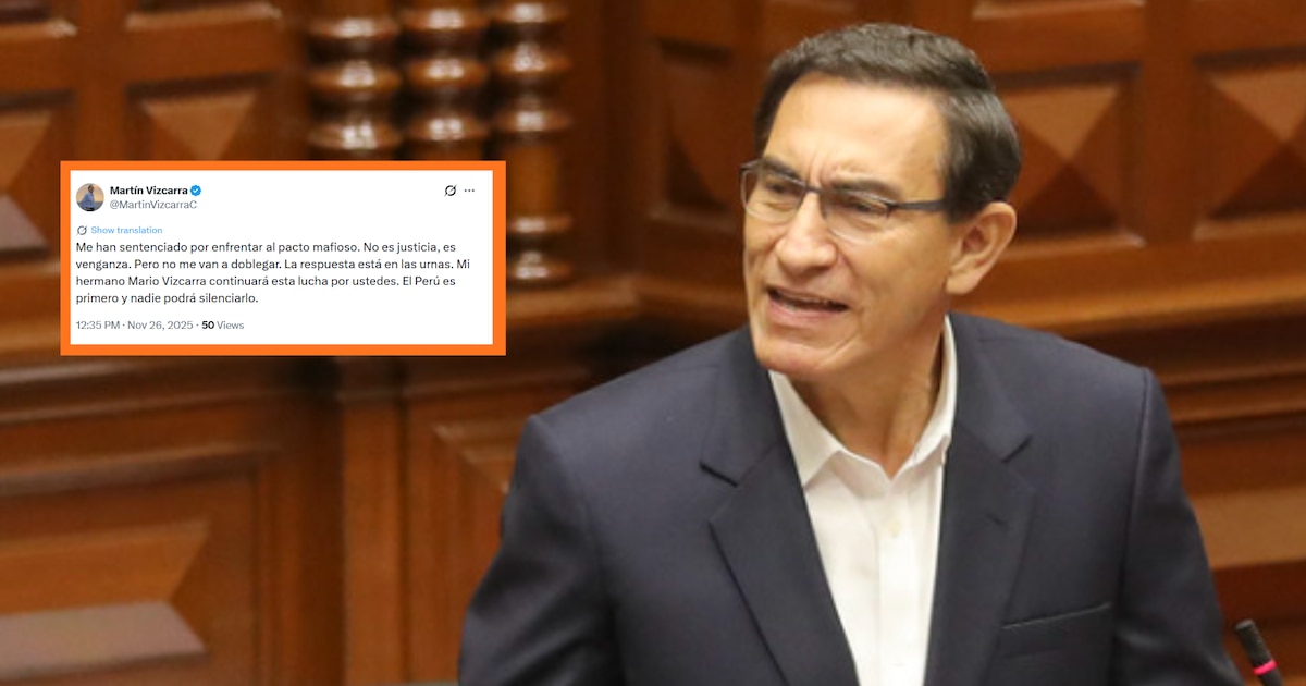 Martín Vizcarra niega condena de 14 años y denuncia venganza