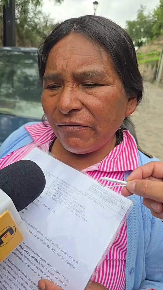 Madre denuncia impedimento para ver a su nieta en Cajamarca