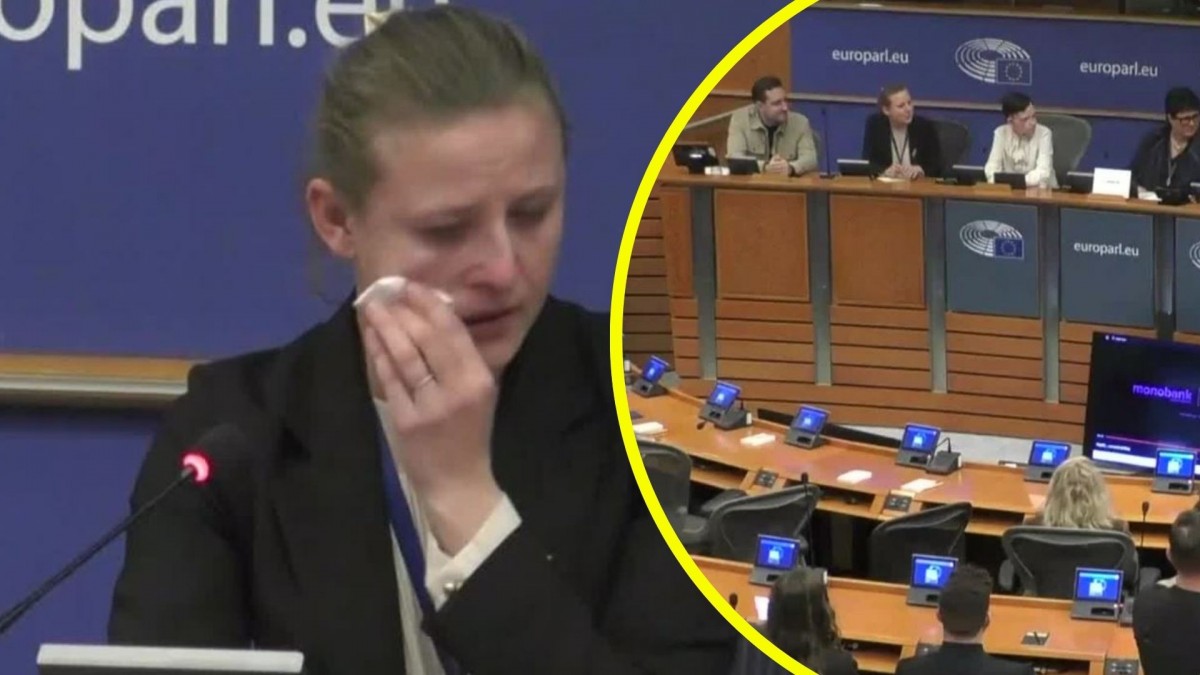 Traductora se emociona y llora al escuchar la historia de un niño ucraniano que perdió a su madre tras ataque con misil