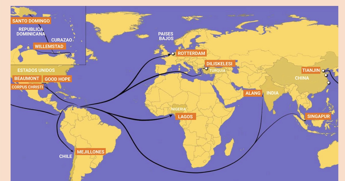 Tráfico irregular de petroleros venezolanos: barcos apagan sistemas AIS para evadir vigilancia y facilitar exportaciones clandestinas