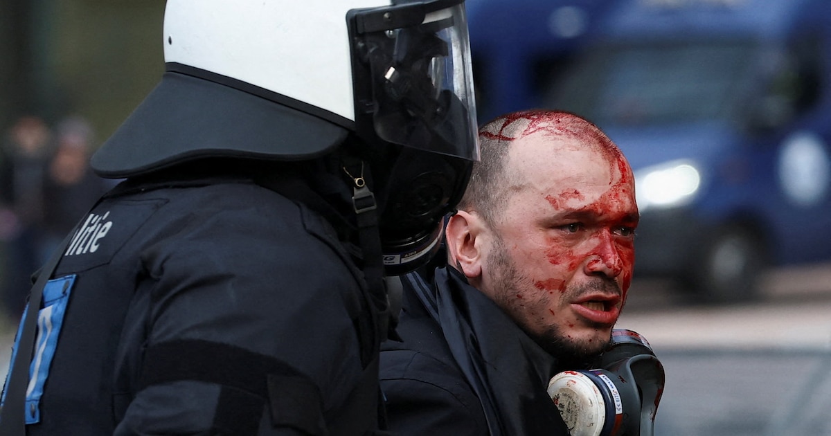 Policía de Bruselas reprime protestas agrícolas contra el acuerdo UE-Mercosur con enfrentamientos violentos