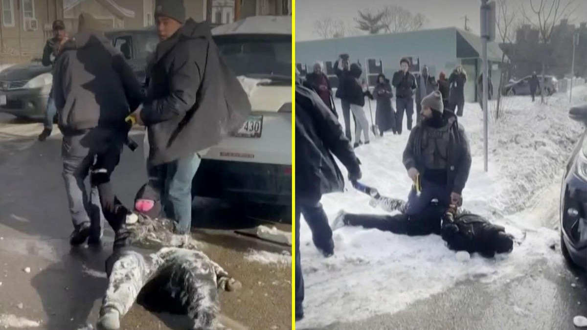 Agente de inmigración de EE. UU. arrastra a mujer ecuatoriana en la vía pública; transeúntes piden su liberación