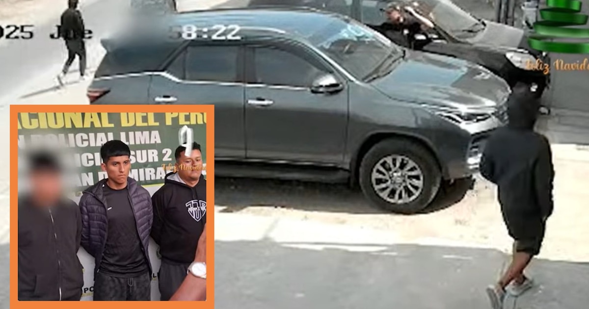 PNP captura banda que robaba Fortuner y Hilux en Lima Sur, con menor de 12 años