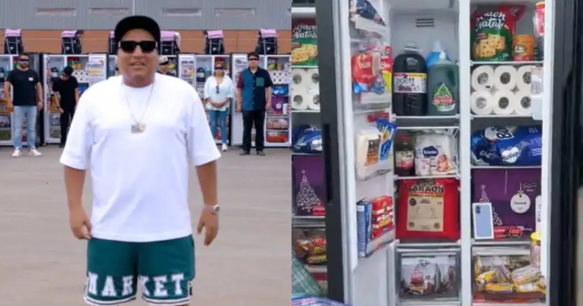 Jorge Luna sorprende a su equipo con refrigeradora navideña y regalo inesperado