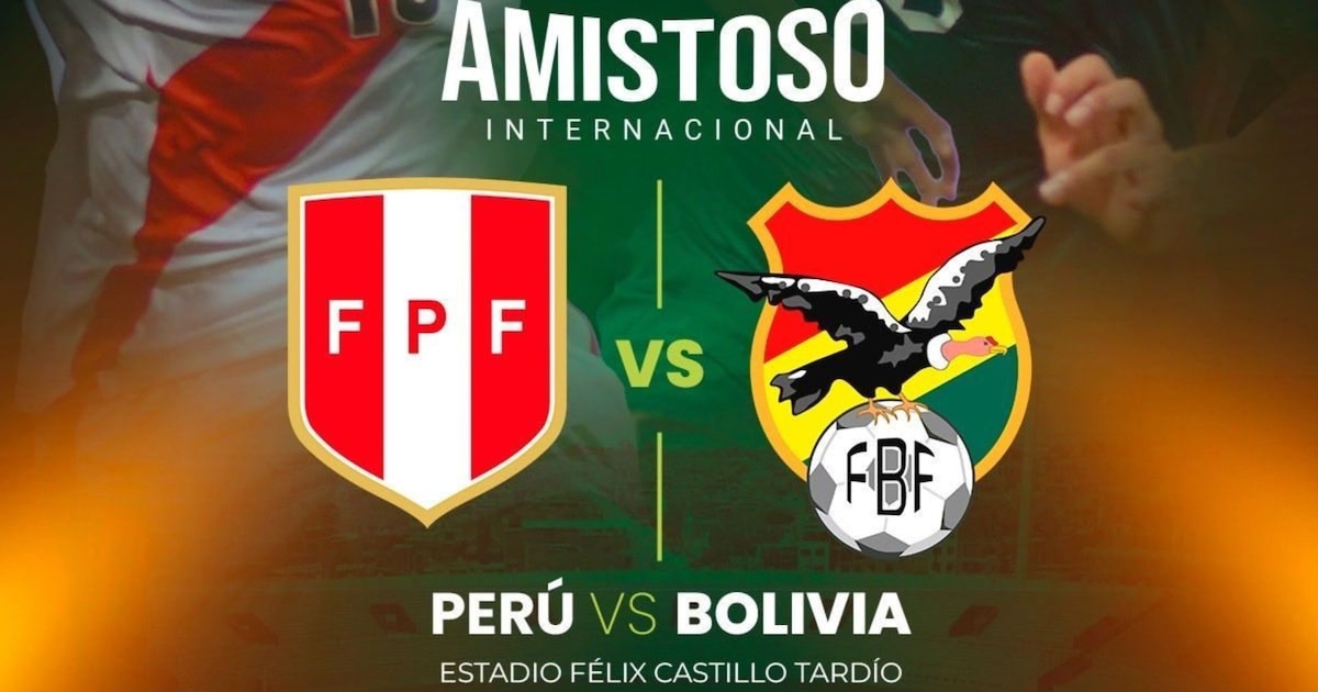 Perú y Bolivia se enfrentan hoy en Chincha en amistoso internacional 2025