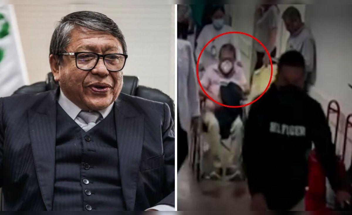 Ciro Castillo escapa en silla de ruedas y con mascarilla tras orden de detención preliminar