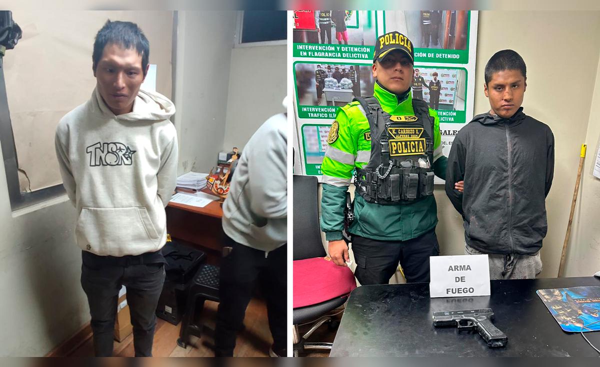 Capturan a dos personas armadas en plena celebración navideña en Juliaca