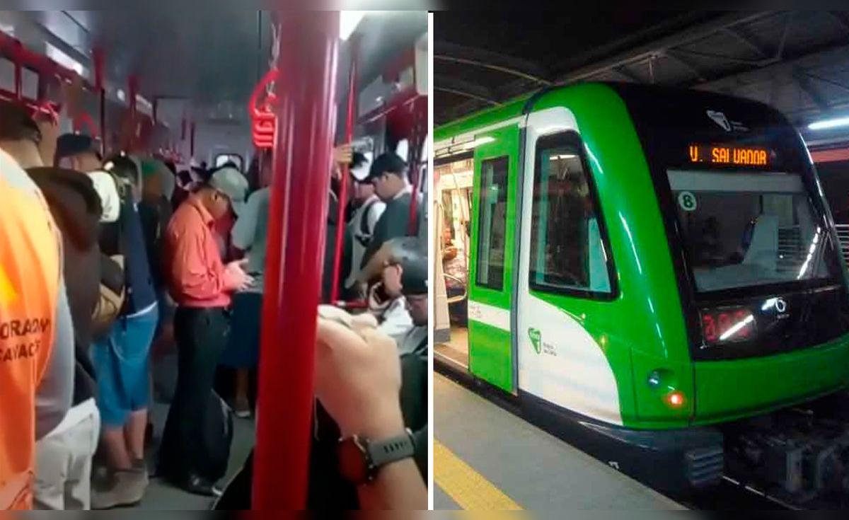 Pasajeros de la Línea 1 del Metro de Lima quedan atrapados por avería en el tren