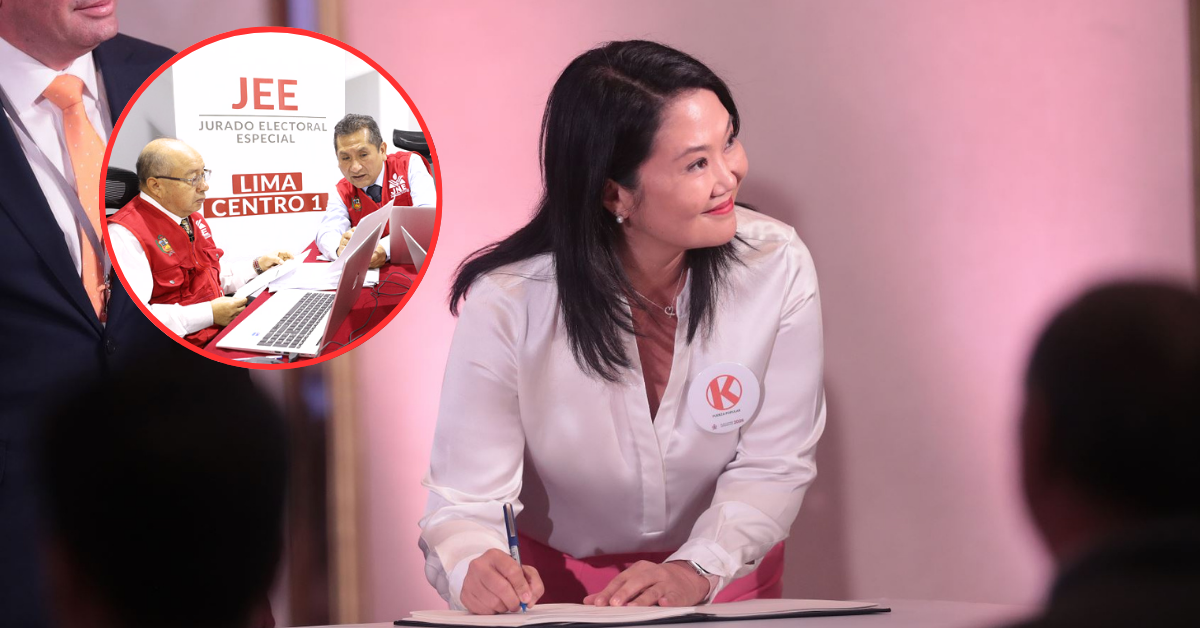 JEE declara inscrita fórmula presidencial de Fuerza Popular al superar periodo de tachas