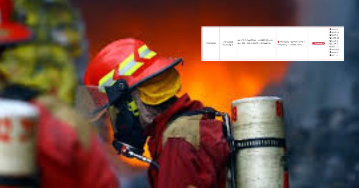 Incendio en una fábrica en San Juan de Lurigancho provoca alarma y despliega a bomberos a dos días de Año Nuevo