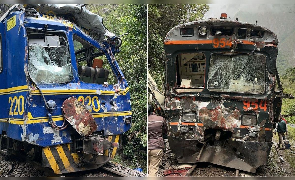 Choque frontal de dos trenes hacia Machu Picchu deja un maquinista fallecido y al menos 30 heridos
