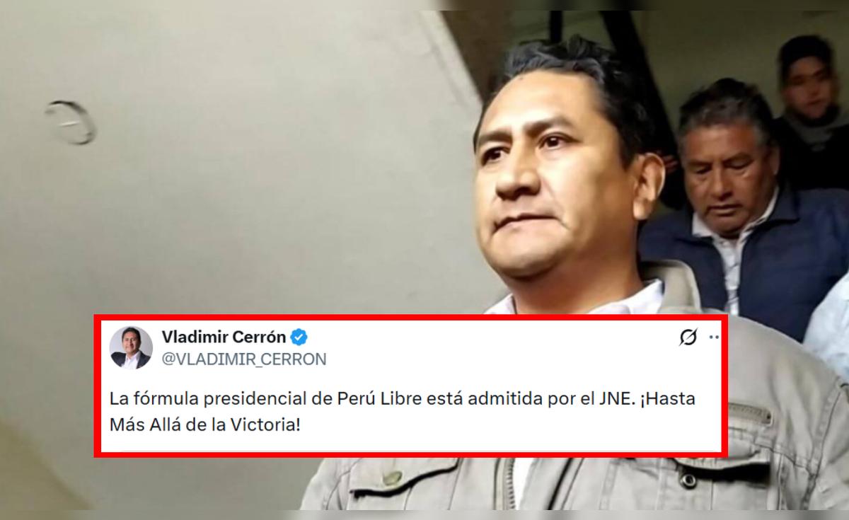JNE admite a trámite la plancha presidencial de Perú Libre encabezada por prófugo Cerrón