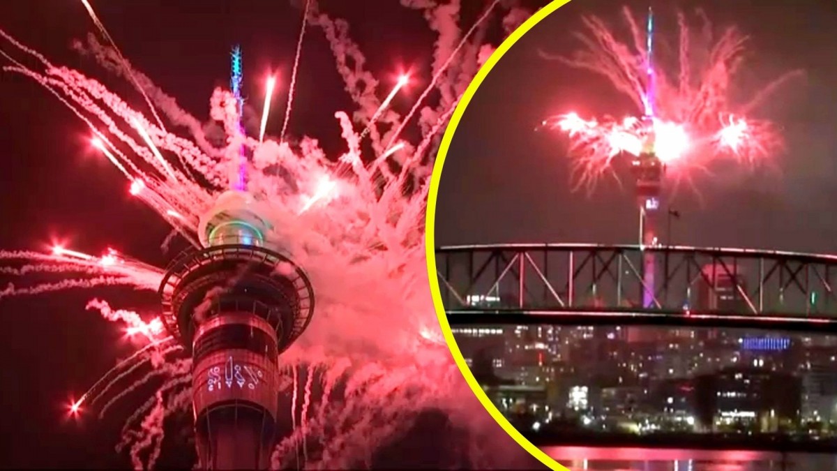 ¡Ya es 2026 en Nueva Zelanda!: Así fue el show pirotécnico de Año Nuevo en el país oceánico