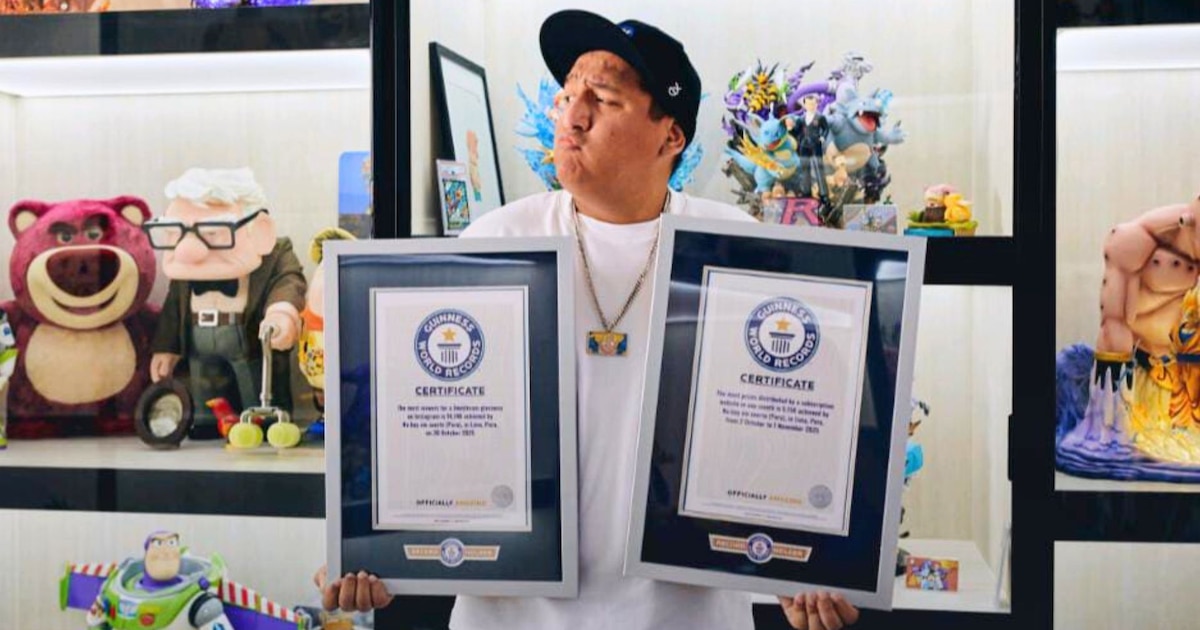 Jorge Luna celebra sus dos Récords Guinness y logra un sueño más