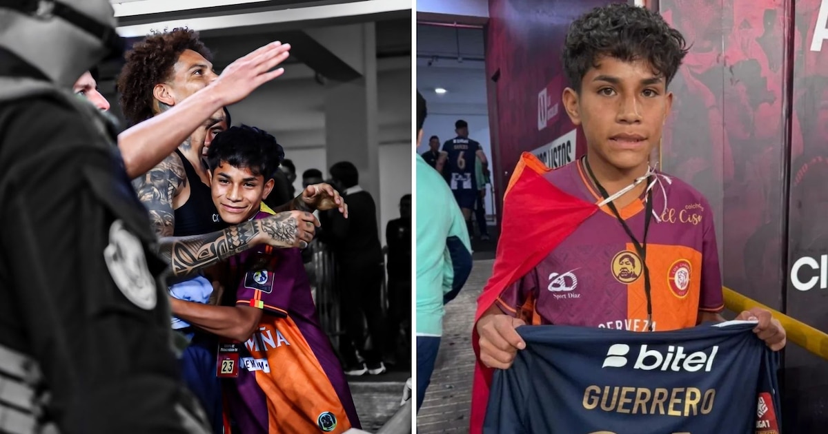 Paolo Guerrero sorprende a niño peruano que narró la final de la Libertadores con camiseta y felicitaciones