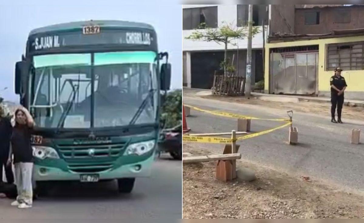 Chofer de bus Etucsa herido en ataque en Chorrillos es trasladado de emergencia al hospital