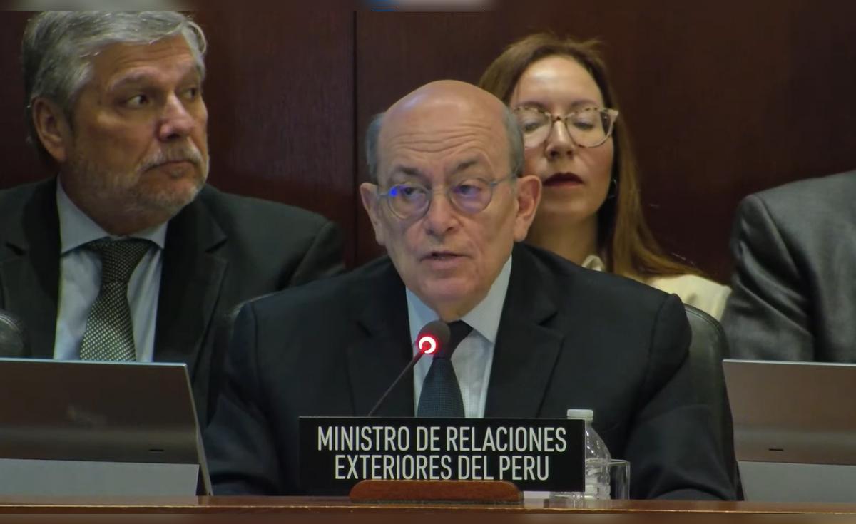 Canciller peruano defiende ante la OEA postura sobre asilo y denuncia sesgos ideológicos